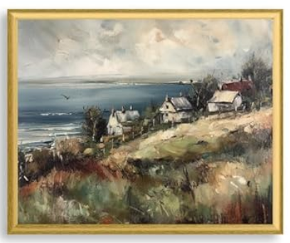 Art Shoppe Framed Print Wall Art, Vintage Wall Dcor for Living Room, Bedroom, Office, High-Resolution Image on Premium Art Paper, 3/4" Frame with Plexiglass Front, Ready to Hang, 17"x21"