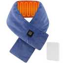 Heated Neck Wrap with 5000 mAh Power Bank, Cordless Heating Pad with Adjustable 3 Heat Settings, Soft Neck Warmer for Pain Relief, Muscle Relaxation, Portable Heated Neck Scarf