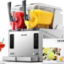 VEVOR Slushie Machine, 3L/100oz x 2 Tank Slushy Machine for Home, No Ice Needed Frozen Drink Maker, Margarita Maker with Self-Cleaning, for Frozen Margaritas, Frapps, Milkshake & More
