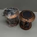 WdtPro Solar Lanterns Outdoor Hanging 2 Pack, Upgraded Bright Solar Lantern Lights Outdoor Waterproof, Solar Powered Lantern Over 12Hrs Hanging Lights for Outside Garden Yard Patio Decor (Copper)