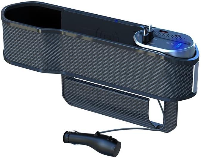 Car Seat Gap Filler with Fast Charging - Convenient Wireless Charger and Storage Box, Cup Holder, USB Car Accessories for Automotive Interior Car Seat Gap Filler with Fast Charging - Convenient Wireless Charger and Storage Box, Cup Holder, USB Car Accessories for Automotive Interior
