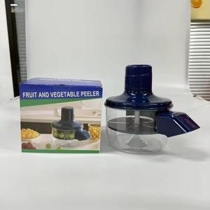 Automatic Electric Peeler, 1300mAh Cordless Rechargeable Fruit & Vegetable Peeling Machine,Easy-Clean Multi-Function Tool for Garlic, Cherry Tomato & Plum