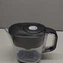 Brita Water Filter Space Saver Pitcher for Tap and Drinking Water with 1 Elite Filter, Black