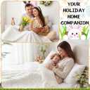 Tudomro Eggs Throw Blanket 50 x 60 Inch Egg Spring 3D Embroidered Egg Design Soft Fuzzy Throw for Couch Sofa Bed Farmhouse Spring Home Decor