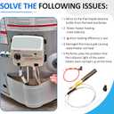 21"100112328 Thermopile for Water Heater,750 Millivolt Waters Heaters Thermocouple Compatible with Reliance,Whirlpool, A.O.Smith,Kenmore, American Water Heater,Rheem Thermopile Replaces 9007872005