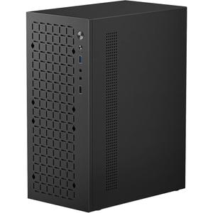 Micro ATX Case PC Case: MATX Case Mini PC ITX Desktop Computer Case Support Micro ATX MATX DTX ITX Mini PC with USB3.0, Support 3.5'' HDD (Black)