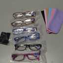 Gaoye 0.5 Reading Glasses for Women, 6 pack Fashion Readers for Women Men Spring Hinge Eye Glasses, Blue Light Reading Glasses