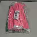 Selizo 30Pcs 9.45"x0.55" Flexible Hair Rollers, Foam Curlers for Short, Medium and Long Hair, No Heat Curlers, Hair Rods - Pink(Diameter 0.55')