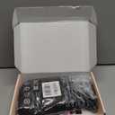 REECHO 11" Short Bob Wig with bangs Synthetic Hair for White Black Women Color: Black Brown