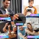 Upgraded XF40H Handheld Game Console, Retro Gaming Console Preloaded Classic Games with Multiple Emulators, 4.0 Inch 4K HD IPS Screen Open Source Linux System, Pocket Video Gaming (Black-128G)