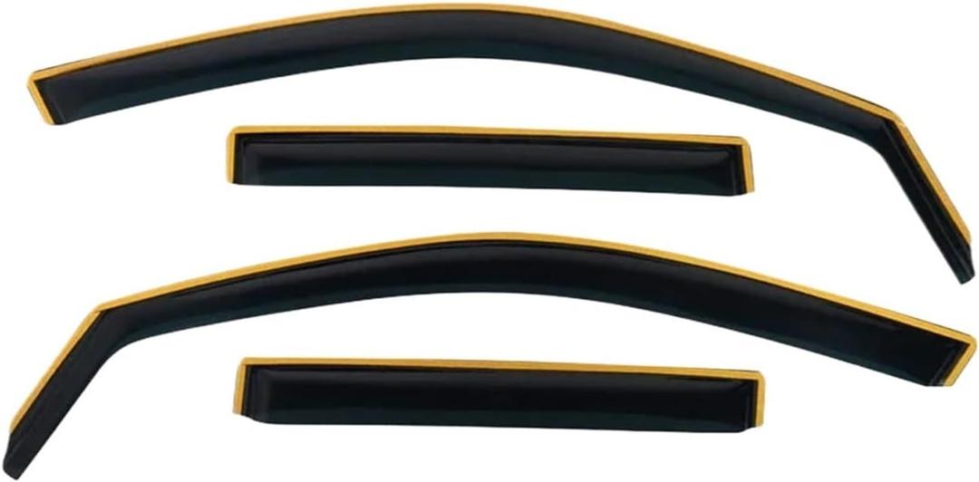 Side Window Deflectors Compatible for VW Volkswagen Tiguan 2012 2013 2014 2015 2016 Car Weathershield Weather Shield Sun Rain Guard Shield