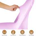 ManMengJi Spandex Folding Chair Covers, Lavender Folding Chair Covers 12 PCS, Universal Fitted Chair Slipcovers for Wedding, Party, Banquet, Holidays, Celebration