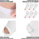 Anti Embolism Compression Stockings, Thigh High Unisex Ted Hose Socks 15-20 mmHg Moderate Level (White, XL)