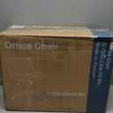 Furmax Cross Legged Office Chair with Wheels, Armless Desk Wide Chair, Adjustable Swivel Padded Fabric Vanity Computer Task Chair (Beige)