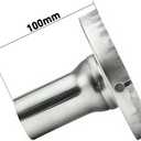 MGSTORM 4 Inch Exhaust Muffler Tip, Universal Removable Silencer for Car SUV Truck, 102mm Stainless Steel Round Exhaust Tip