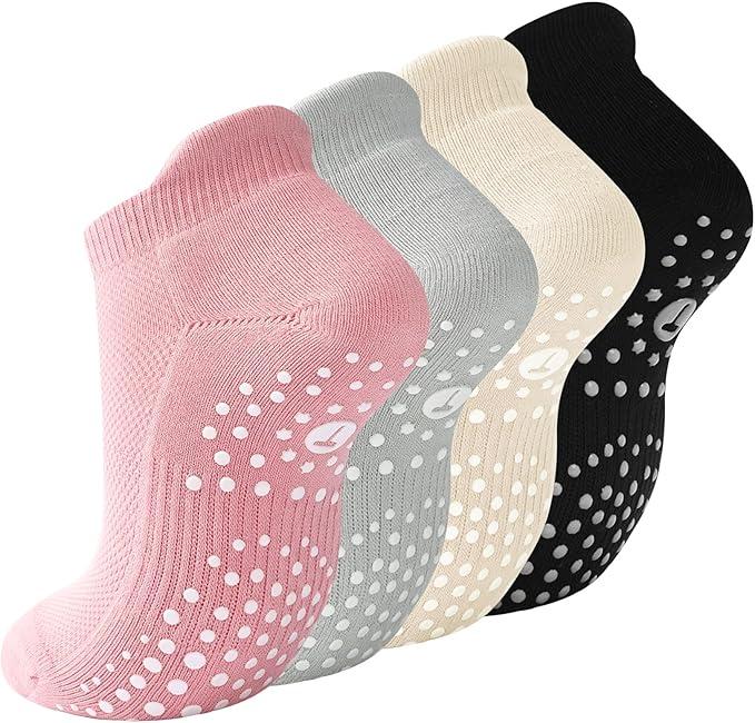 Non Slip Grip Socks for Men Women,Cushioned Grippy Slipper Sock Gifts for Yoga Pilates Hospital Nursing Home Elderly