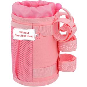 Bike Cup Holder, Water Bottle Holder Handlebar for Bike with Mesh Pockets, Universal Fabric Bicycle Water Bottle Drink Cup Cage for Cruiser Bikes, Scooter, Mountain MTB, Stroller, Wheelchair, Boat