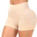 Womens Seamless Shapewear Shorts Panties Tummy Control Slimming Under Dress Booty Short Butt Lifter Underwear (Small)