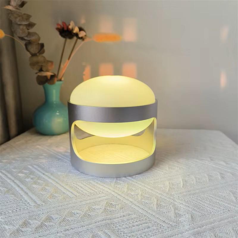 Italy Classical Columbo Desk Lamp Big Battery Powered Aluminum Alloy Oxidation Holder Plastic LED Table Lamp