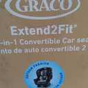 Graco Extend2Fit Convertible Car Seat, Rear and Forward Facing Car Seat with Adjustable Extension Panel for Extra Legroom, Great Gift for Baby Shower or Baby Registry, Gotham, Manufactured Date:02/27/2026