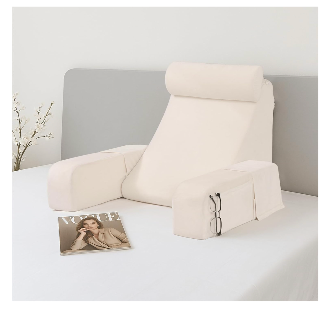 Enitya Bed Wedge Pillow Set for Sleeping 4 Pack