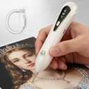 Ohotecy Electric Diamond Painting Pen with Adjustable Suction, Cordless Rechargeable Vacuum Rhinestone & Crystal Picker Tool for Round, Square & AB Drills, Low Noise Pro Diamond Art Accessories, White
