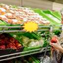 STOBOK 30 Sheets Explosive Price Tag Stickers 9.64X7.08In Fluorescent Yellow Star Burst Writable Self-Adhesive Labels for Retail Store Sale and Event Promotion