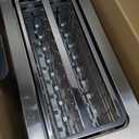 Mueller UltraToast Full Stainless Steel Toaster 4 Slice, Long Extra-Wide Slots for Bagels and Waffles, 6 Browning Levels, LED Display, Cancel/Defrost/Reheat Functions & Removable Tray, Kitchen Gadgets