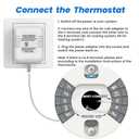 UL Certified Thermostat C Wire 24V Transformer, White Adapter Compatible with Honeywell, Nest, Emerson, Ecobee, Wyze Thermostat and Most Doorbells (26FT Power Cable)