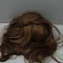 1/6 Ball Jointed Doll Wig with Bangs, High Temperature Silk Hair for 15.5-17cm Scalp, Light Brown