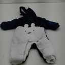 Fairy Baby Newborn Baby Snowsuit Bear Onesie Romper Winter Warm Coat Infant Fleece Footie Jumpsuit for Girls Boys 0-18M (9-12 Months)