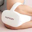 Momcozy Knee Pillow for Side Sleepers, Soft Memory Foam Support Spine Alignment Pregnancy Leg Pillow for HIPS, Back, Sciatica Pain, Fixed Strap for Moving, Wider Contact Even Pressure (White)