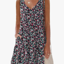 nclook Womens 2025 Summer Casual Dress Sweet Cute V Neck Sleeveless Mini Dresses with Pockets XL