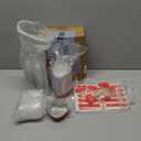 60 Pack Valentine's Heart Shaped Cake Pans  3.4oz Mini Aluminum Foil heart shape Cupcake pan with Lids, Spoons & Valentine Heart Stickers  Disposable Mothers Day Baking Tins Supplies for Gifts, Red