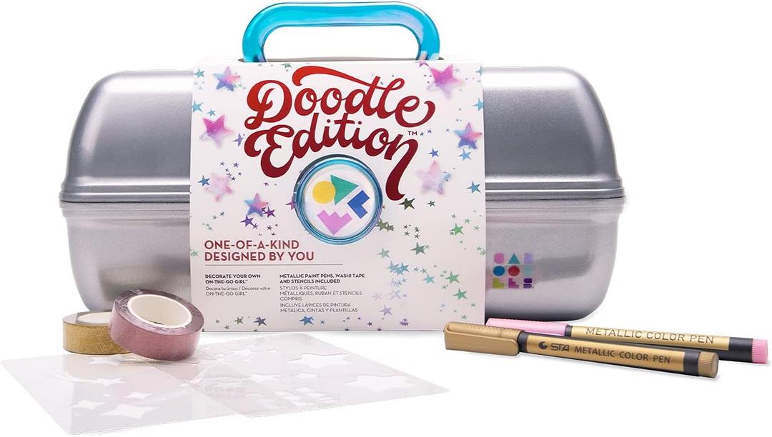 Caboodles On-The-Go-Girl Case (Grey - Doodle Edition)