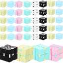 Chivao 36 Pcs Infinity Cube Sensory Toy Handheld Infinite Fidget Blocks Toy Flipping Hand Cube Desk Gadget Valentines Day Gifts Portable for Adult Kids Anxiety Stress Relief(Sweet Style)