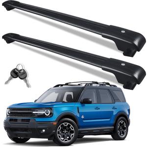Roof Rack Cross Bars for 2021-2025 Ford Bronco Sport (Off-Road) 396lbs Lockable Roof Rails Crossbars Anti-Theft Roof Rackfor Cargoes, Bicycles, Kayaks, Luggage Racks, Suitcases, Canoes