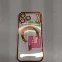 for iPhone 17 Pro Max Case with 1X Screen Protector, [Compatible with MagSafe] [Integrated Camera Protection], Non Yellowing Slim Cute Women Girly Cover for iPhone 17 Pro Max, Cosmic Orange