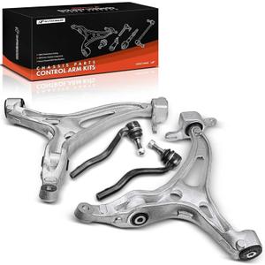 A-Premium Set of 4, Front Lower Control Arm, Outer Tie Rod End, Compatible with Mercedes-Benz X164 & W164 Series - 2007-2012 - GL320 GL350 GL450 GL550 & ML320 ML350 ML450 ML500 ML550