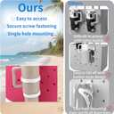 4 x 2pcs Cup Holder for Bogg Bag Compatible with Stanley 30oz 40oz Water Bottle, Drink Holder Plastic Insert for Bogg Bag & Simply Southern Beach Totes Accessories (white)