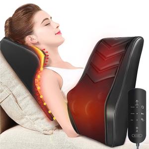 Neck Massager with Heat, 3D Kneading Massage Pillow for Pain Relief, Massagers for Neck and Back, Shoulder, Leg, FSA HSA Eligible, Gifts for Men Women Mom Dad, Stress Relax at Home Office and Car