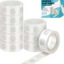 1000pcs Glue Point Clear Balloon Glue Removable Adhesive Dots Double Sided Dots of Glue Tape for Balloons Craft Glue Points Dots Sticky Dots or Wedding Decoration