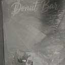 Acrylic Donut Wall Display Stand with Support Bar, 26 x 22 in