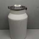 Aloxina Dog-Cat Food Storage Container 40 lb, Large Stainless Steel Bin