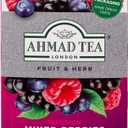 Ahmad Tea Herbal Tea, Mixed Berries & Hibiscus Teabags, Decaffeinated & Sugar-Free, 20 Count (Pack of 6) BBD: 03-096-29