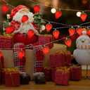 3M 20LED Fruit Strawberry String Lights Battery Powered Indoor Outdoor Lighting Lamp for Wedding Home Birthday Garden Yard Patio Party Christmas Tree Cute Decorations