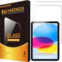 2 Pack Screen Protector for iPad 11th Generation A16 2025 11 Inch/iPad 10th Generation 2022 10.9 Inch, 9H Hardness Tempered Glass Ultra Sensitive Apple Pencil Compatible