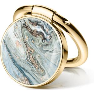 GVIEWIN Marble Cell Phone Ring Holder, Metal Kickstand Grip 360 Rotation Compatible with iPhone 17/16/15/14/Pro Max/Air/Plus Series & Galaxy S25/S24 Ultra and Other Phones (Ocean Tide/Green)