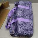 American Mahjong Tile Set with Purple Printed Carrying Bag, 166 Premium White Tiles, 4 All-in-One Color Racks/Pushers, Mah Jongg Sets, Complete Mahjong Game Set for Travel, 4 inches x 9 inches x 21 inches