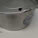 3.4Gal Dog Water Fountain for Large Dogs, Extra Large Stainless Steel Pet Water Fountain, Round Dog Water Bowl Dispenser with Metal Handle, Water Level Window, Supet Quiet Pump for Multi Pet Home (Silver)